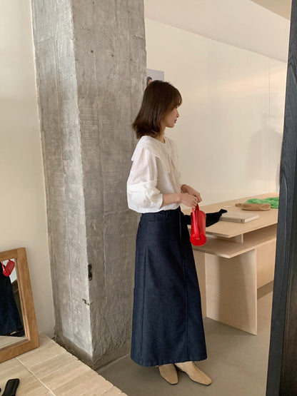 花邊領鏤空恤衫