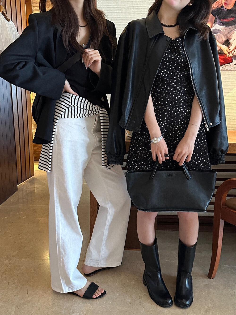 碎花吊帶連身裙