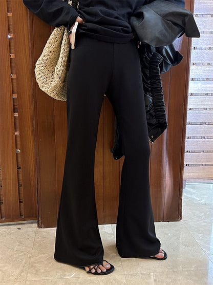 顯瘦微喇休閒褲