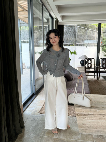 韓系鏤空針織開衫