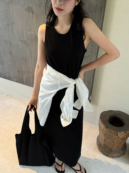 極簡休閒背心連身裙