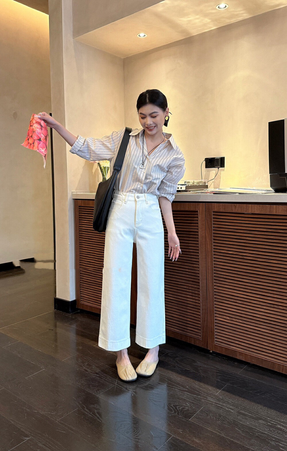 Cropped Straight-leg Jeans