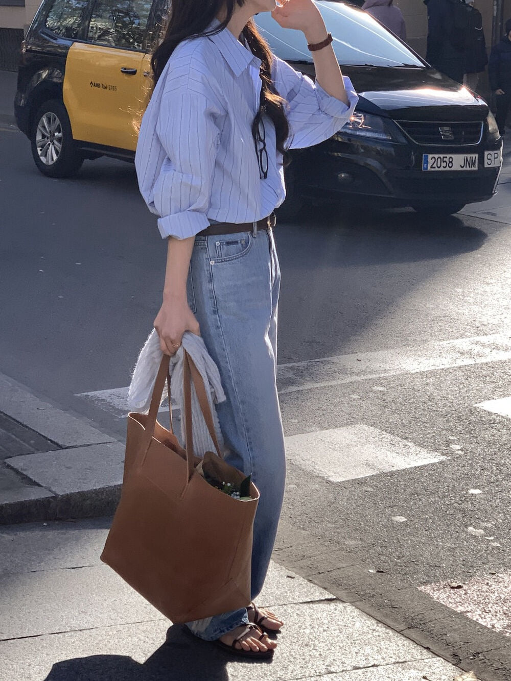 Minimalist Striped Loose Shirt