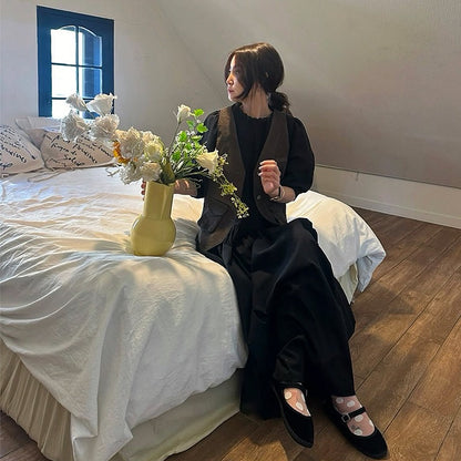 Heavily Pleated Loose-Fit Dress