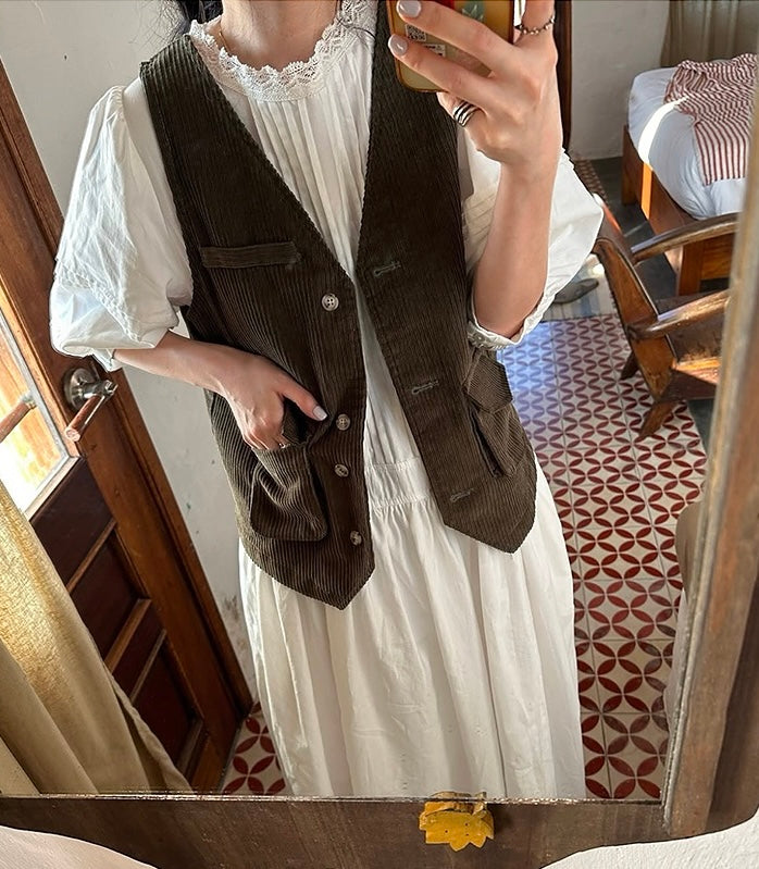 Heavily Pleated Loose-Fit Dress