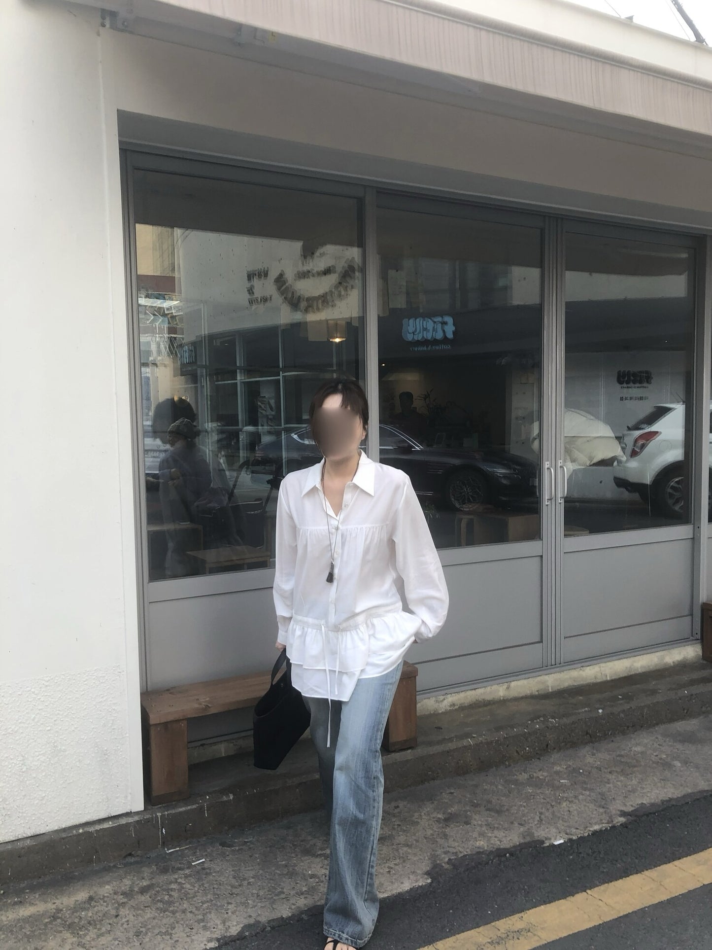 ダブルフリルブラウス