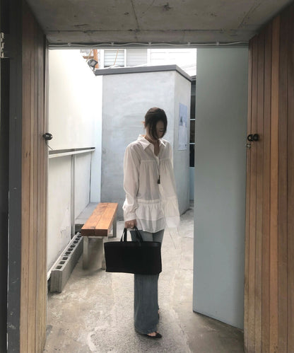 ダブルフリルブラウス