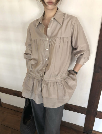 ダブルフリルブラウス