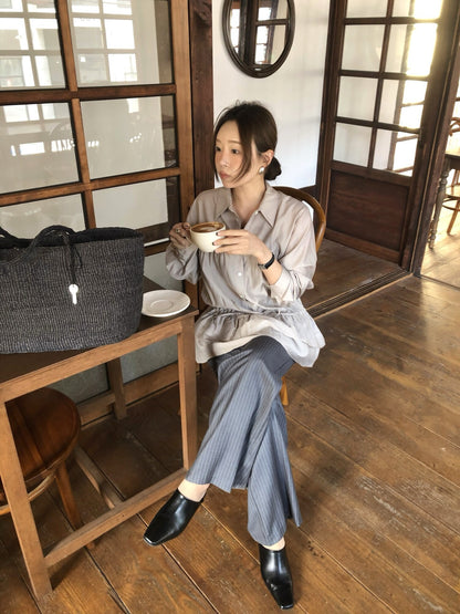 ダブルフリルブラウス