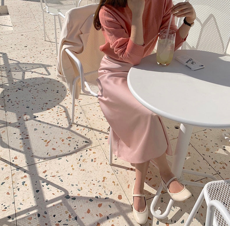 ハイウエスト万能フレアスカート