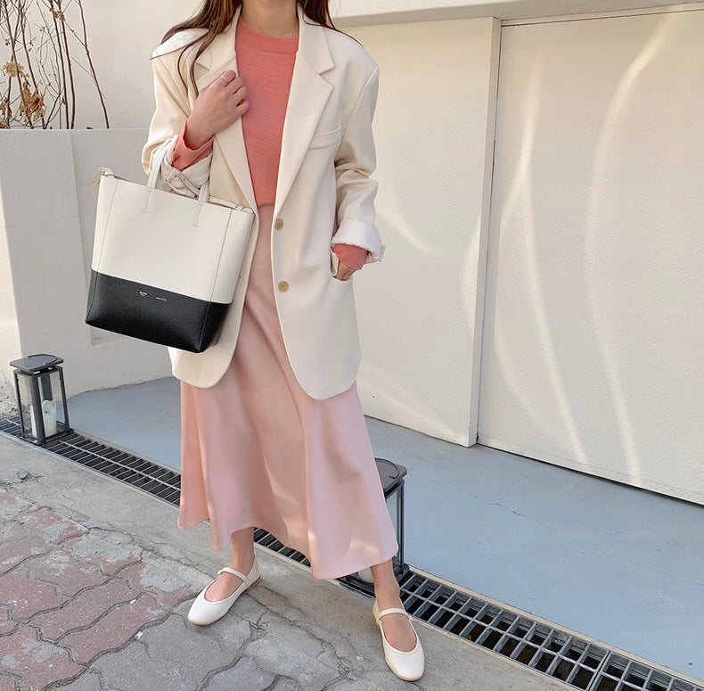 ハイウエスト万能フレアスカート