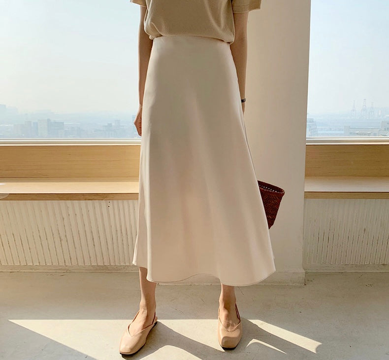 ハイウエスト万能フレアスカート