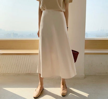 ハイウエスト万能フレアスカート