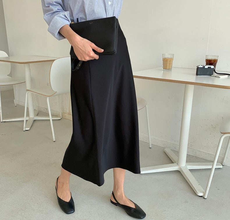 ハイウエスト万能フレアスカート