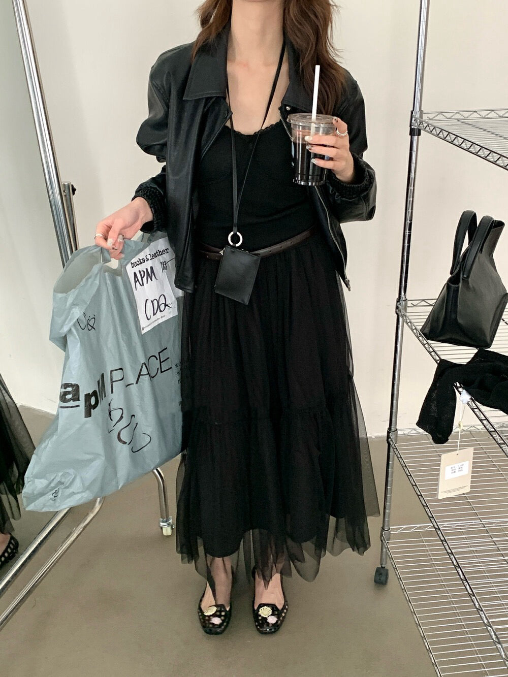 ハイウエストチュールスカート