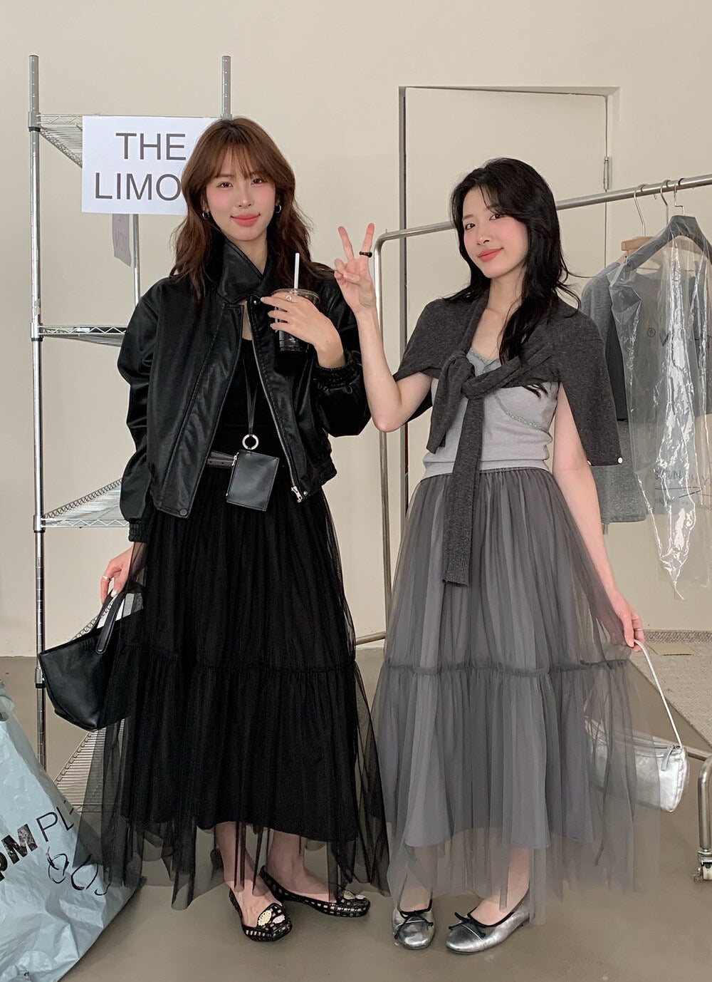 ハイウエストチュールスカート