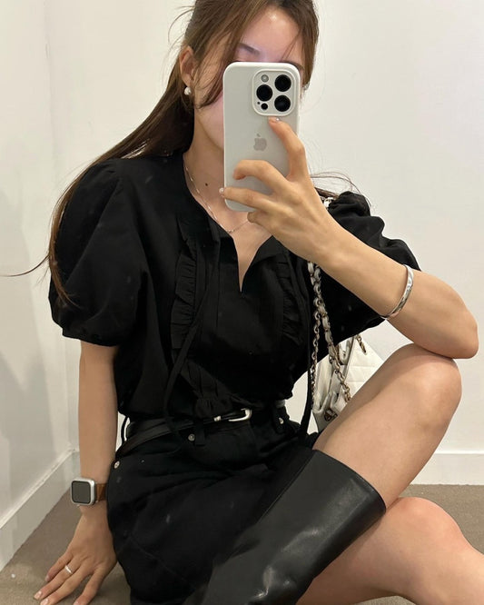 Tie-front Short Sleeve Shirt