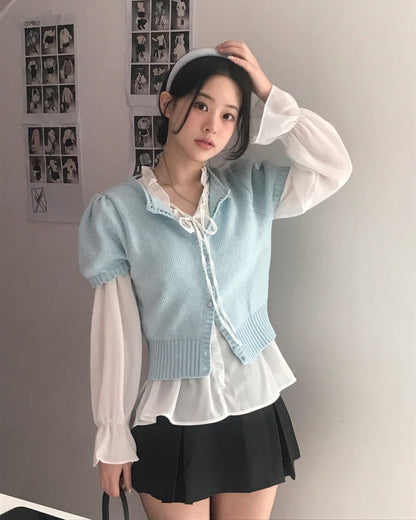Chiffon Tie-Neck Blouse