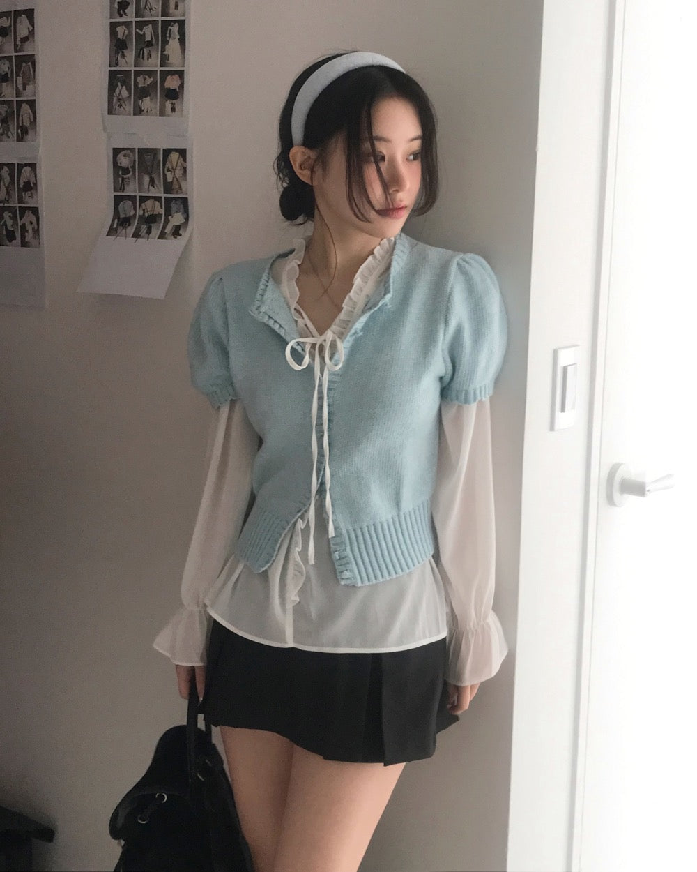 Chiffon Tie-Neck Blouse