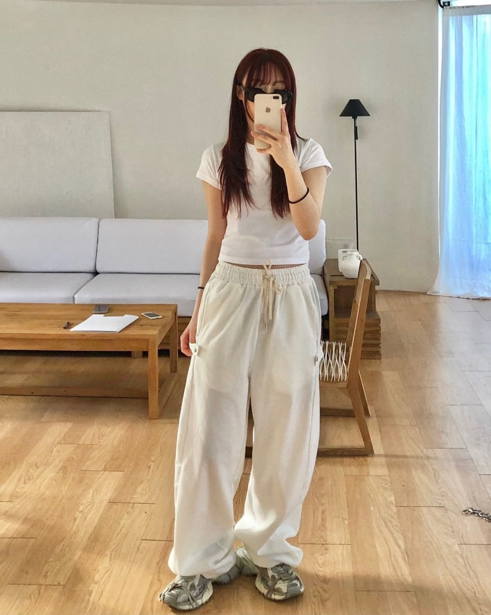Utility Wide-Leg Casual Pants