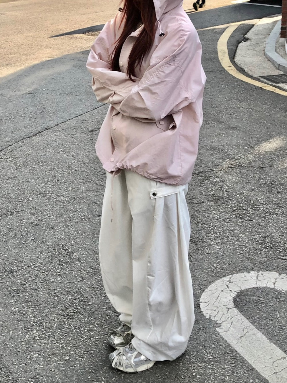 Utility Wide-Leg Casual Pants