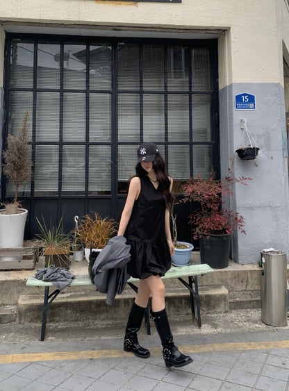 タンクトップバルーンスカート