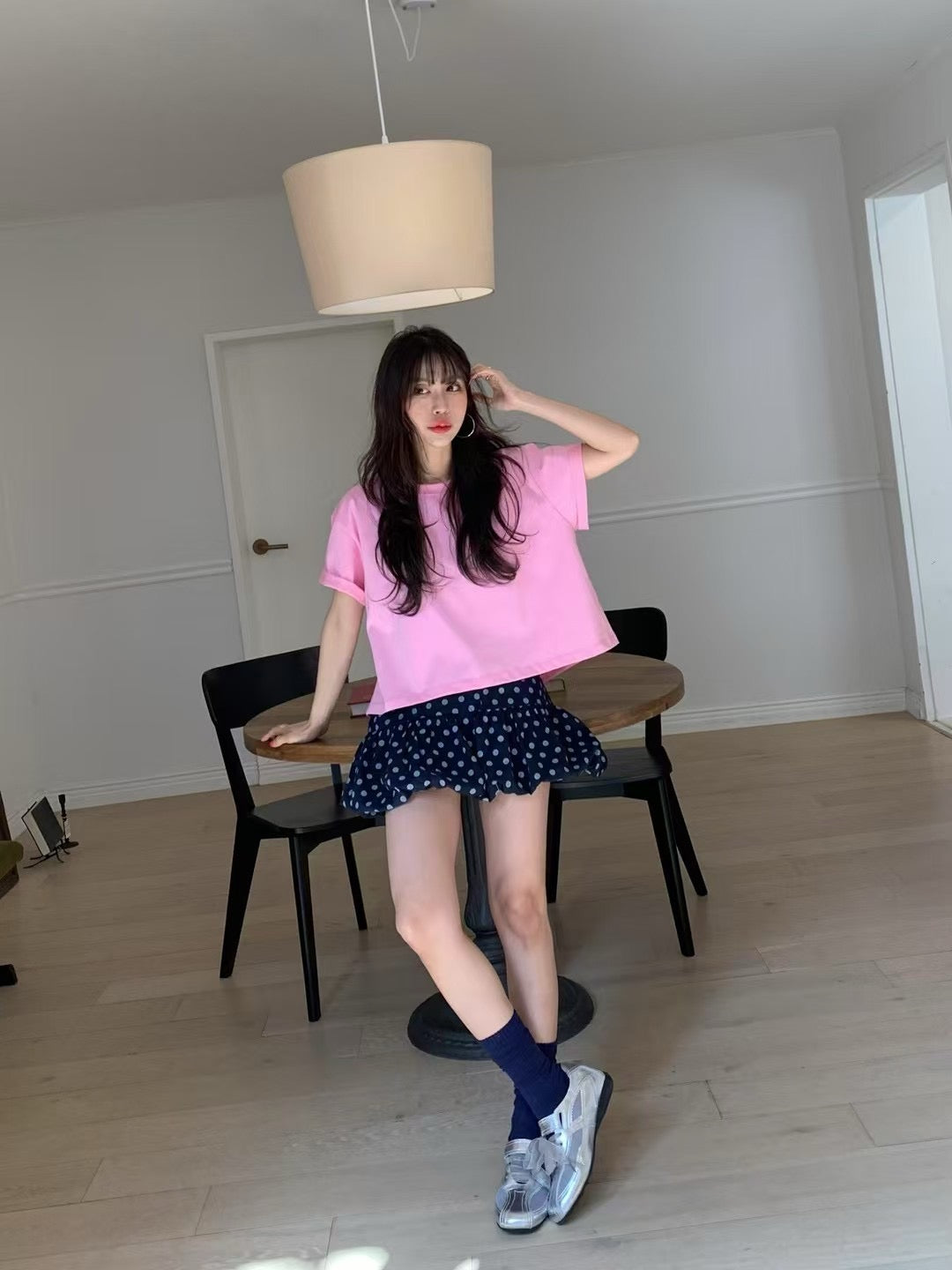 甜美波點蓬蓬半裙