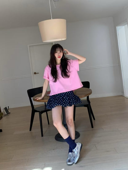 甜美波點蓬蓬半裙