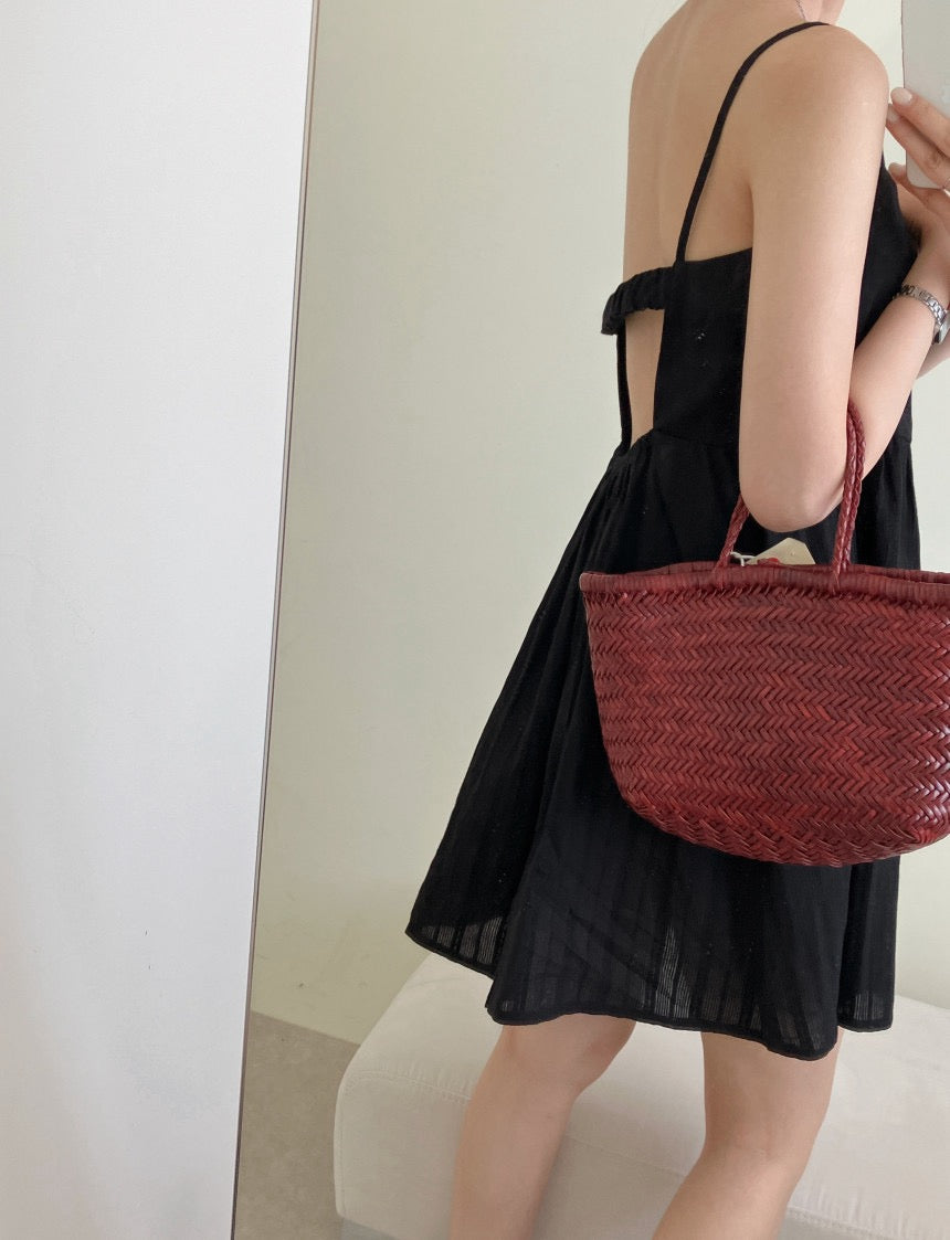 バックオープンビスチェキャミソールドレス