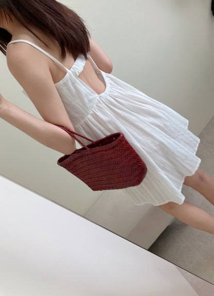 バックオープンビスチェキャミソールドレス