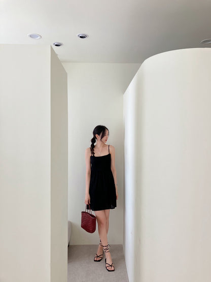 バックオープンビスチェキャミソールドレス