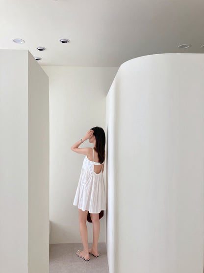 バックオープンビスチェキャミソールドレス