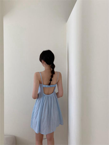 バックオープンビスチェキャミソールドレス