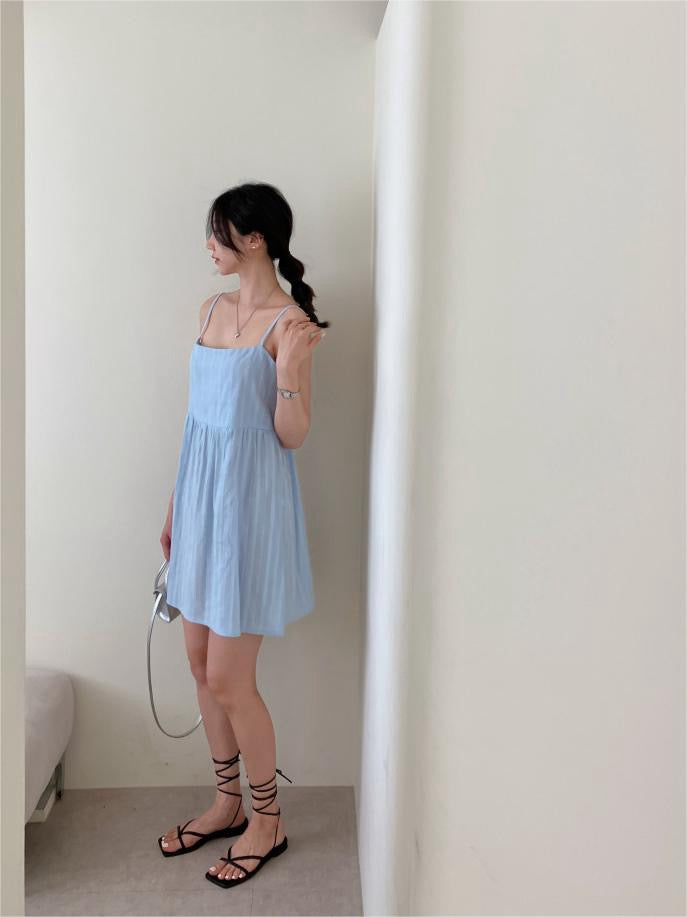 バックオープンビスチェキャミソールドレス