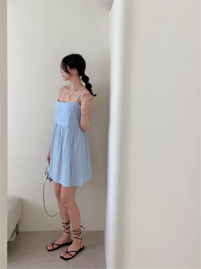 バックオープンビスチェキャミソールドレス