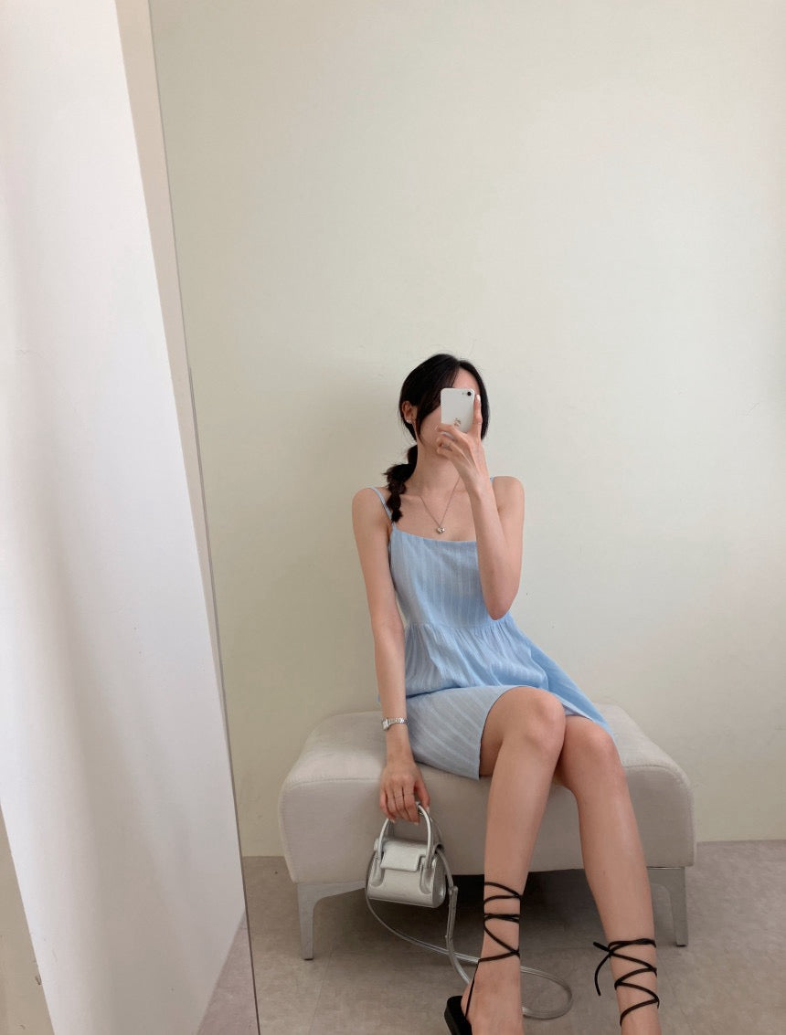 バックオープンビスチェキャミソールドレス