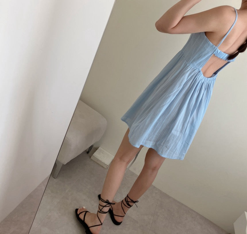 バックオープンビスチェキャミソールドレス