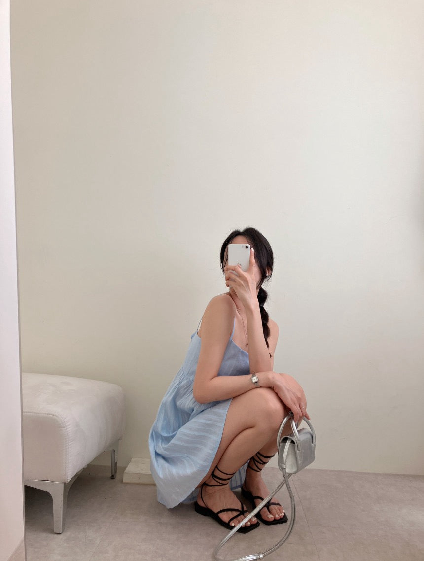 バックオープンビスチェキャミソールドレス