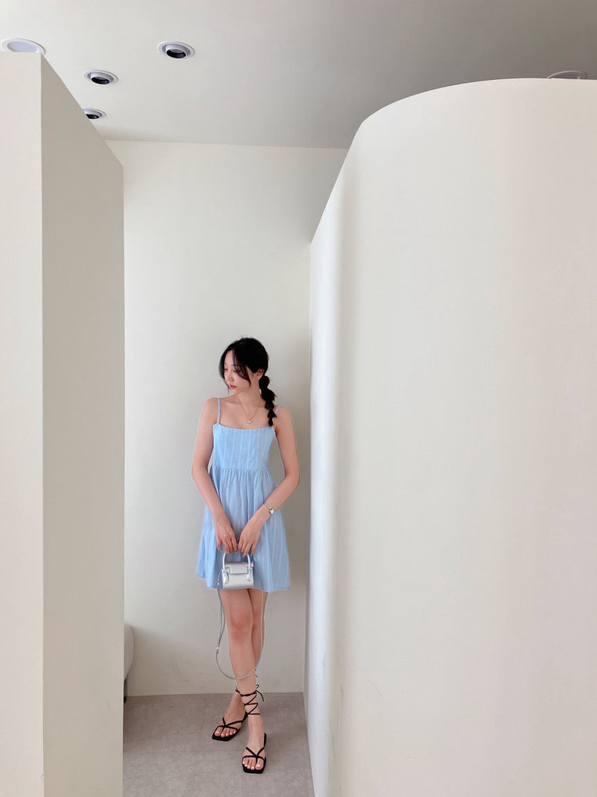 バックオープンビスチェキャミソールドレス