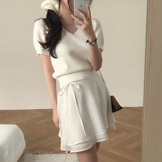 百搭系帶半身裙