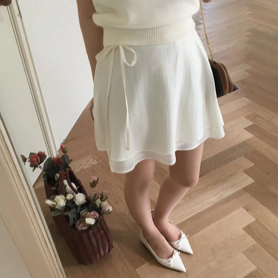 百搭系帶半身裙