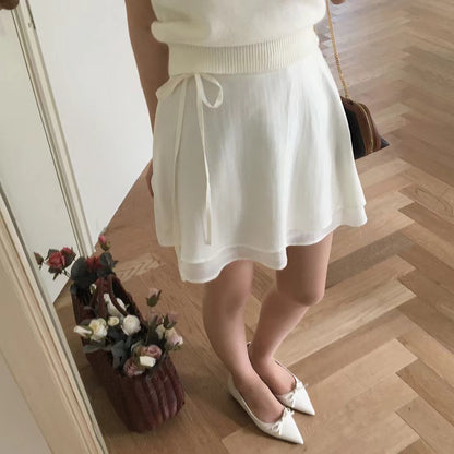 百搭系帶半身裙