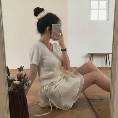 百搭系帶半身裙