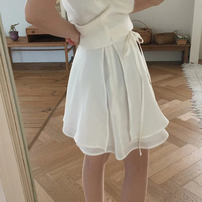 百搭系帶半身裙