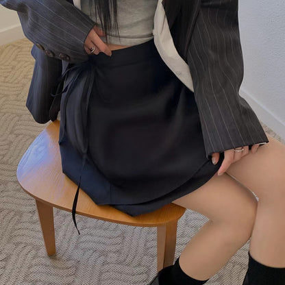 百搭系帶半身裙