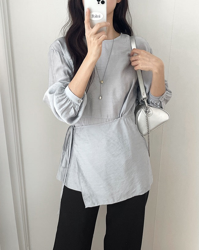 假兩件屁簾圓領恤衫