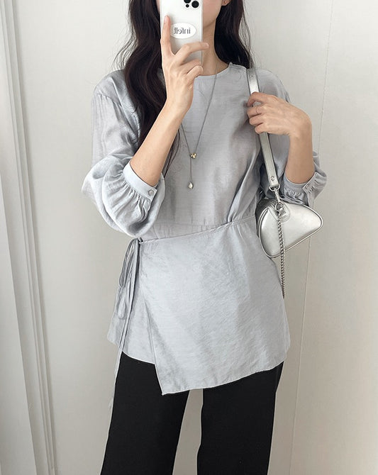 假兩件屁簾圓領恤衫