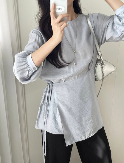 假兩件屁簾圓領恤衫