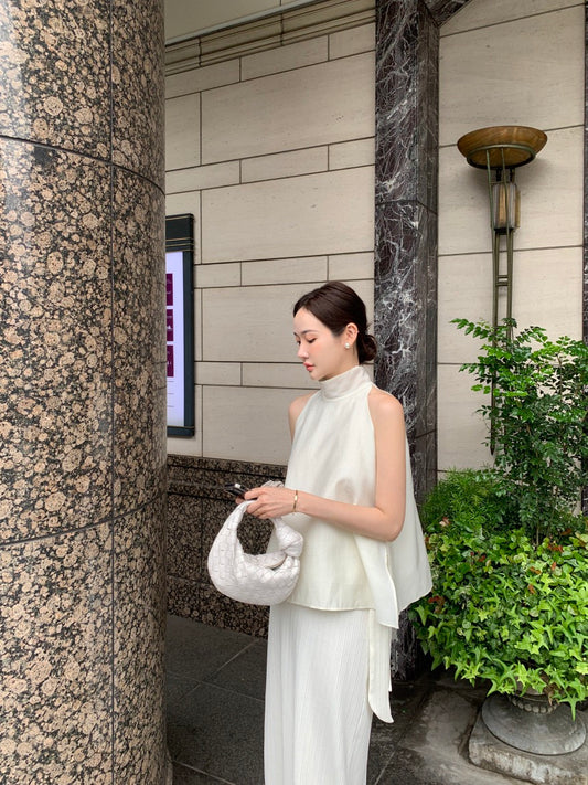 法式簡約系帶恤衫