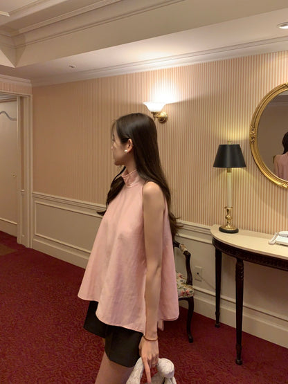 French Minimalist Tie Shirt